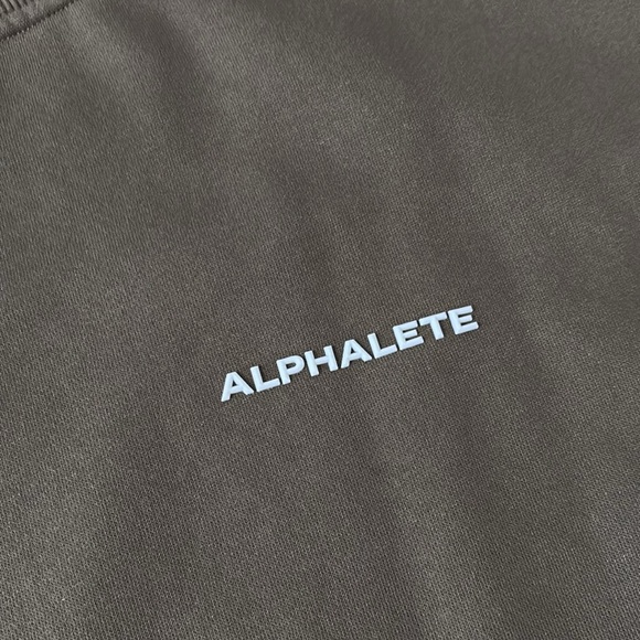 Alphalete Willow Green Classic Crew Crewneck Sweater Sweatshirt Men’s Medium - Picture 4 of 7